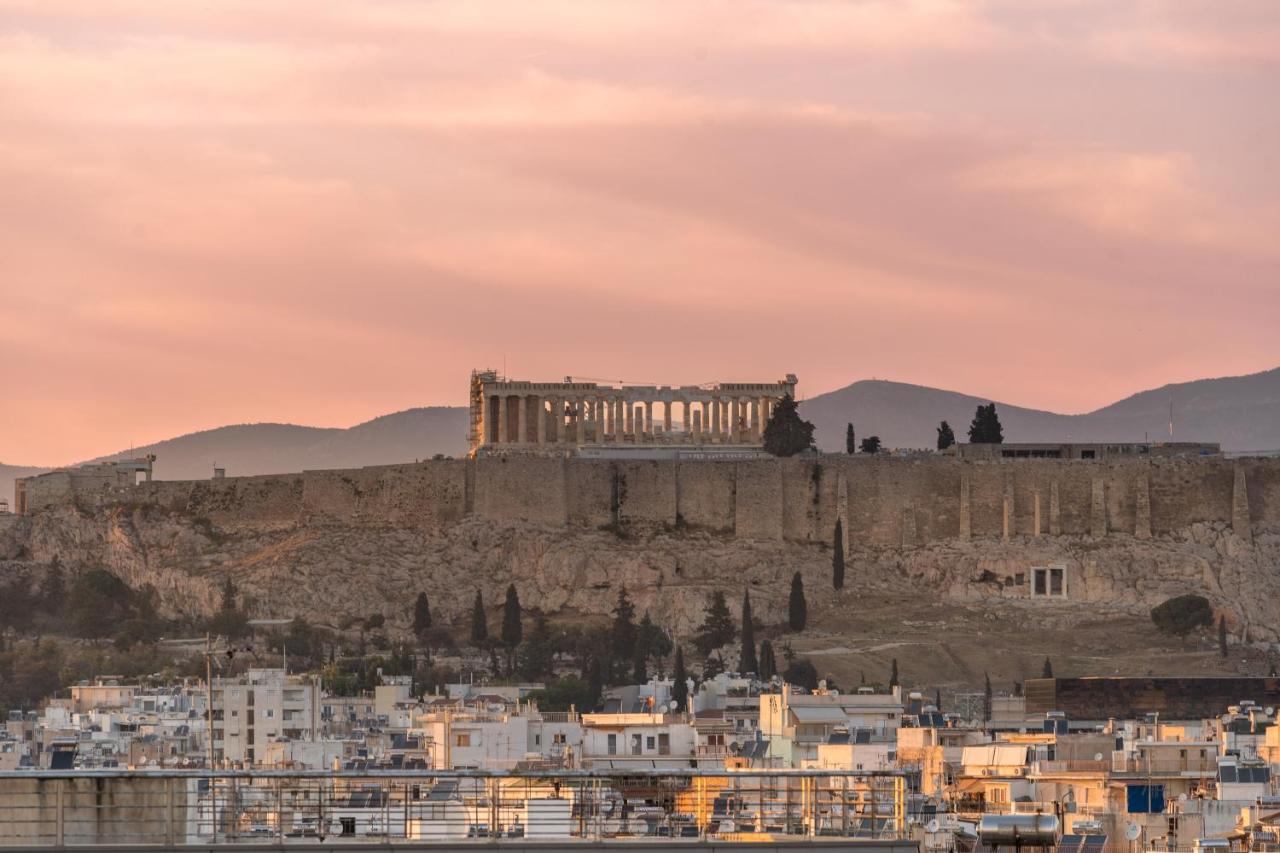 Sunny Penthouse W/ Acropolis View Next To Metro Appartement Athene Buitenkant foto