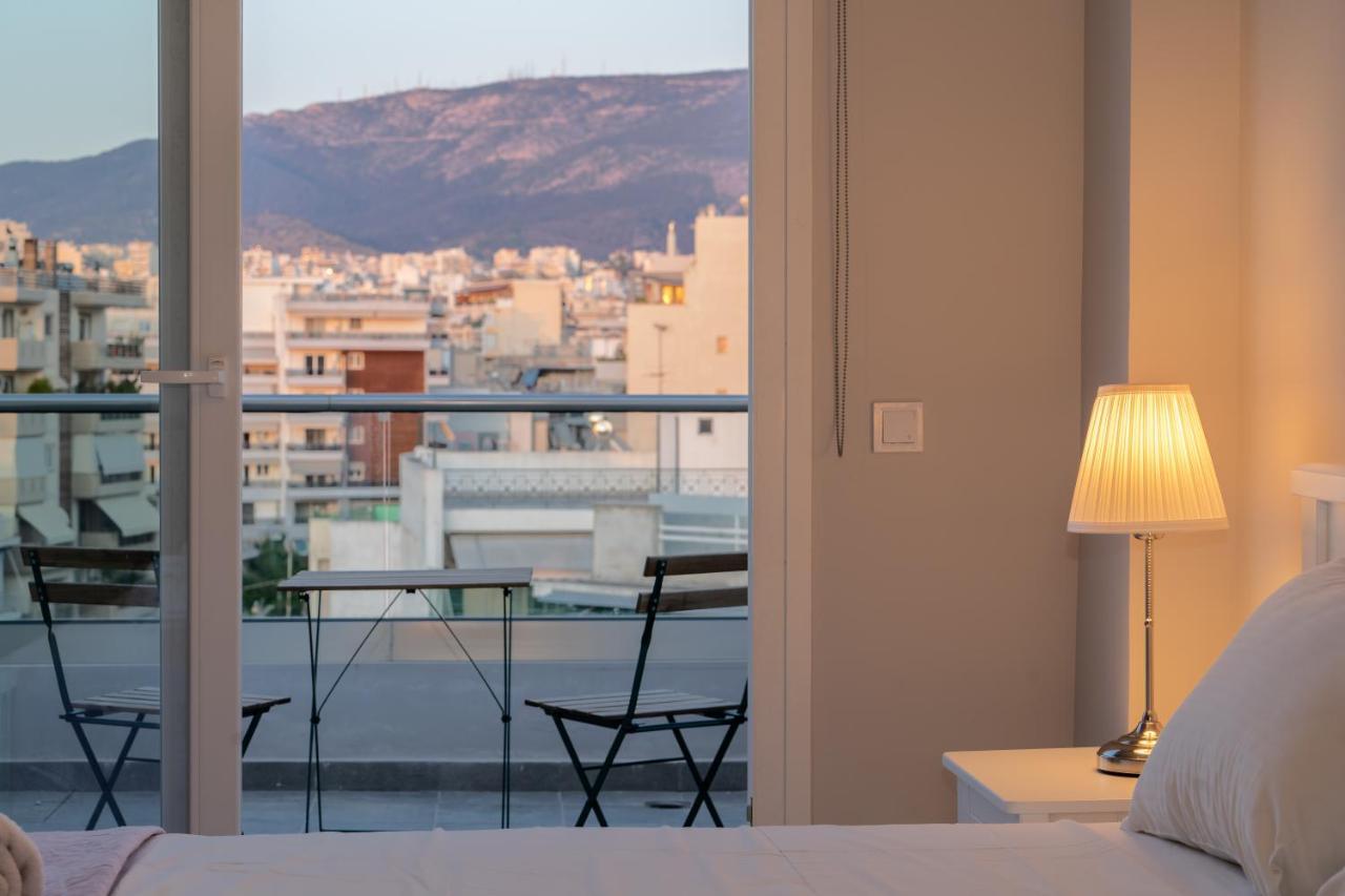 Sunny Penthouse W/ Acropolis View Next To Metro Appartement Athene Buitenkant foto