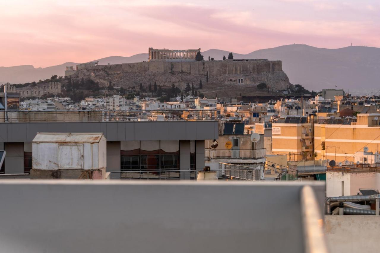 Sunny Penthouse W/ Acropolis View Next To Metro Appartement Athene Buitenkant foto