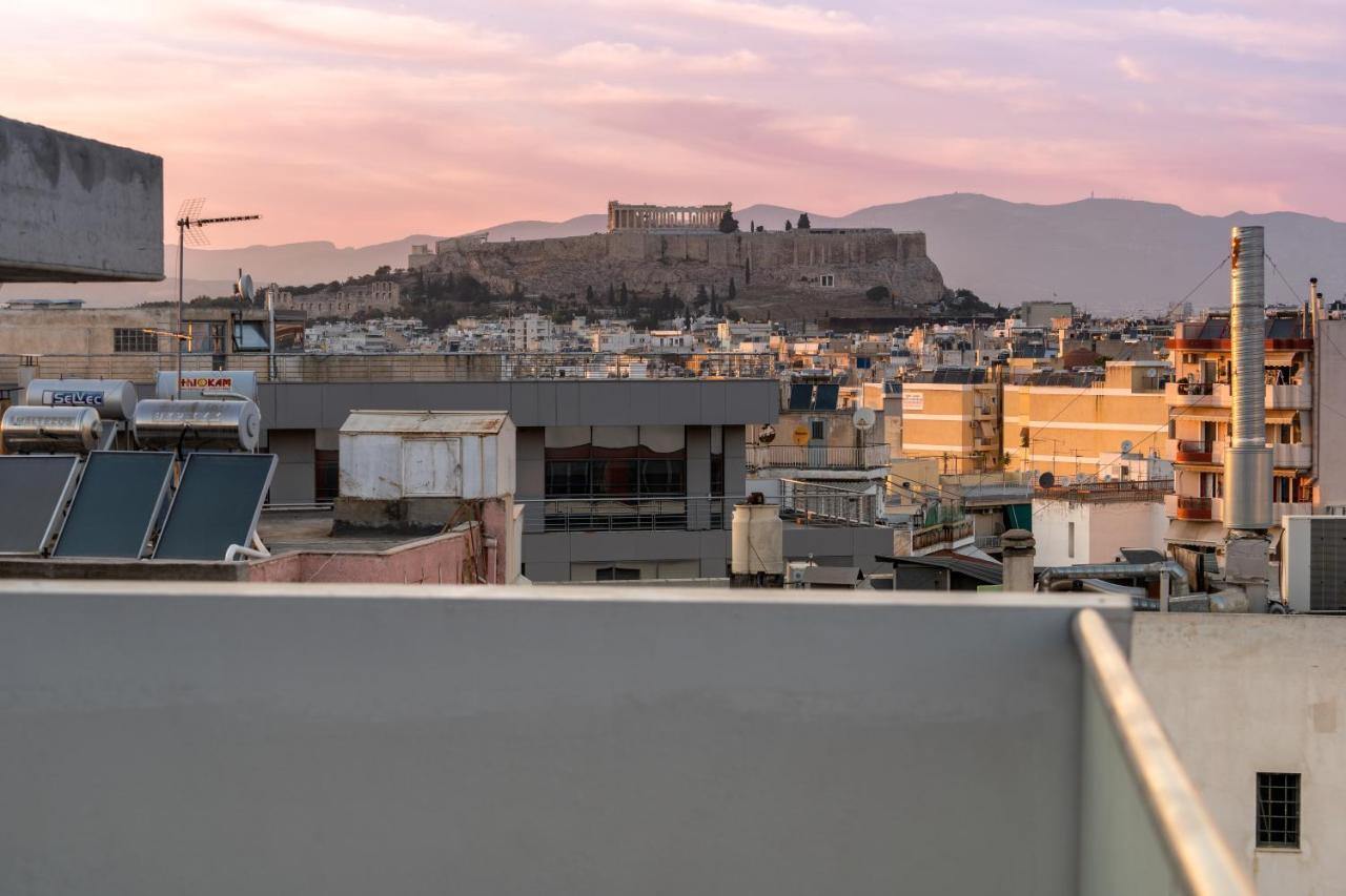 Sunny Penthouse W/ Acropolis View Next To Metro Appartement Athene Buitenkant foto