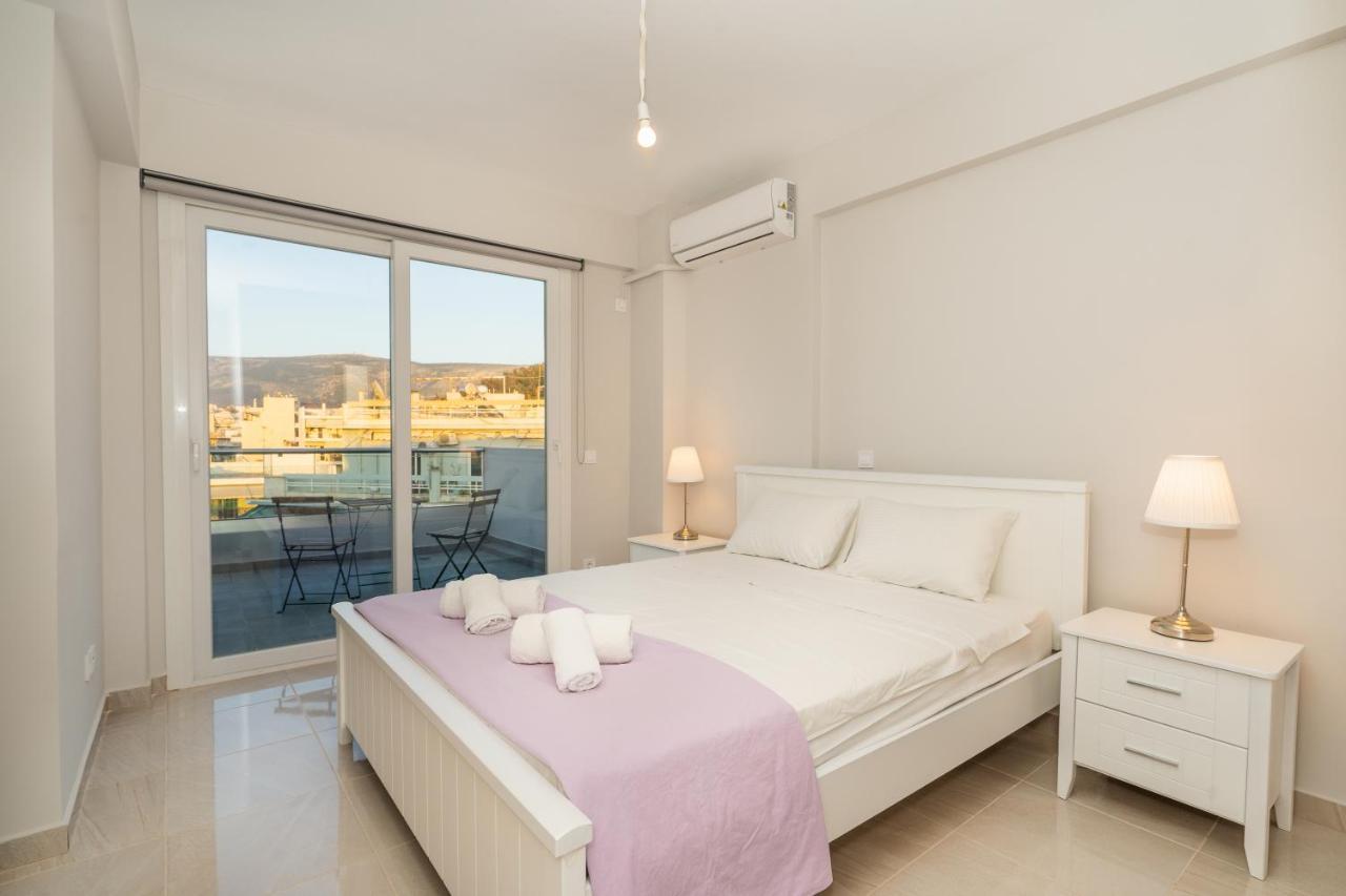 Sunny Penthouse W/ Acropolis View Next To Metro Appartement Athene Buitenkant foto