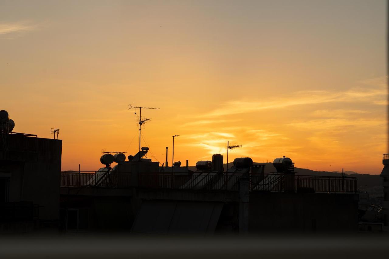 Sunny Penthouse W/ Acropolis View Next To Metro Appartement Athene Buitenkant foto